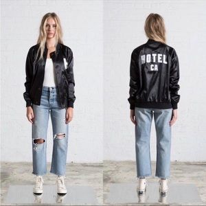 Hotel 1171 Hotel Ca Satin Bomber Jacket